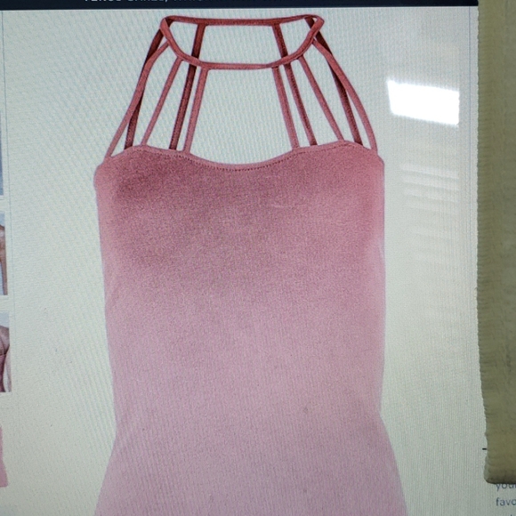 Venus Strappy Detail Top, Teal, Size Large - Picture 9 of 9